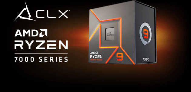CLX AMD Ryzen 7000 Series logos